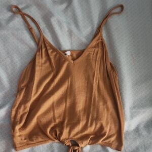 Women's Tan Sleeveless Top